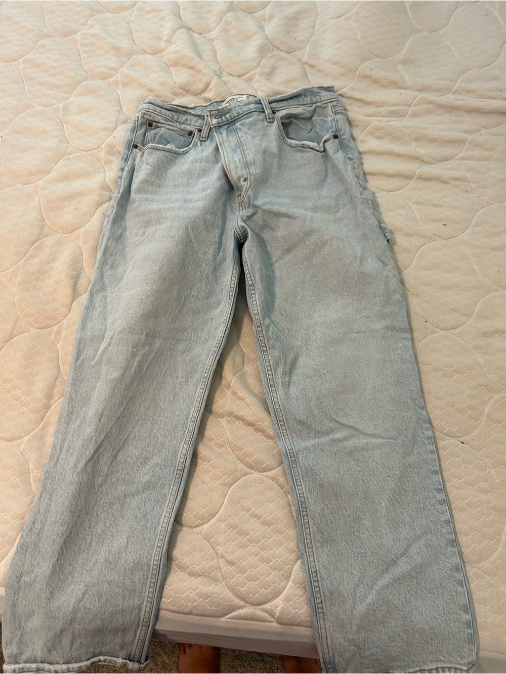 Abercrombie & Fitch Light Blue Women's Relaxed Jeans